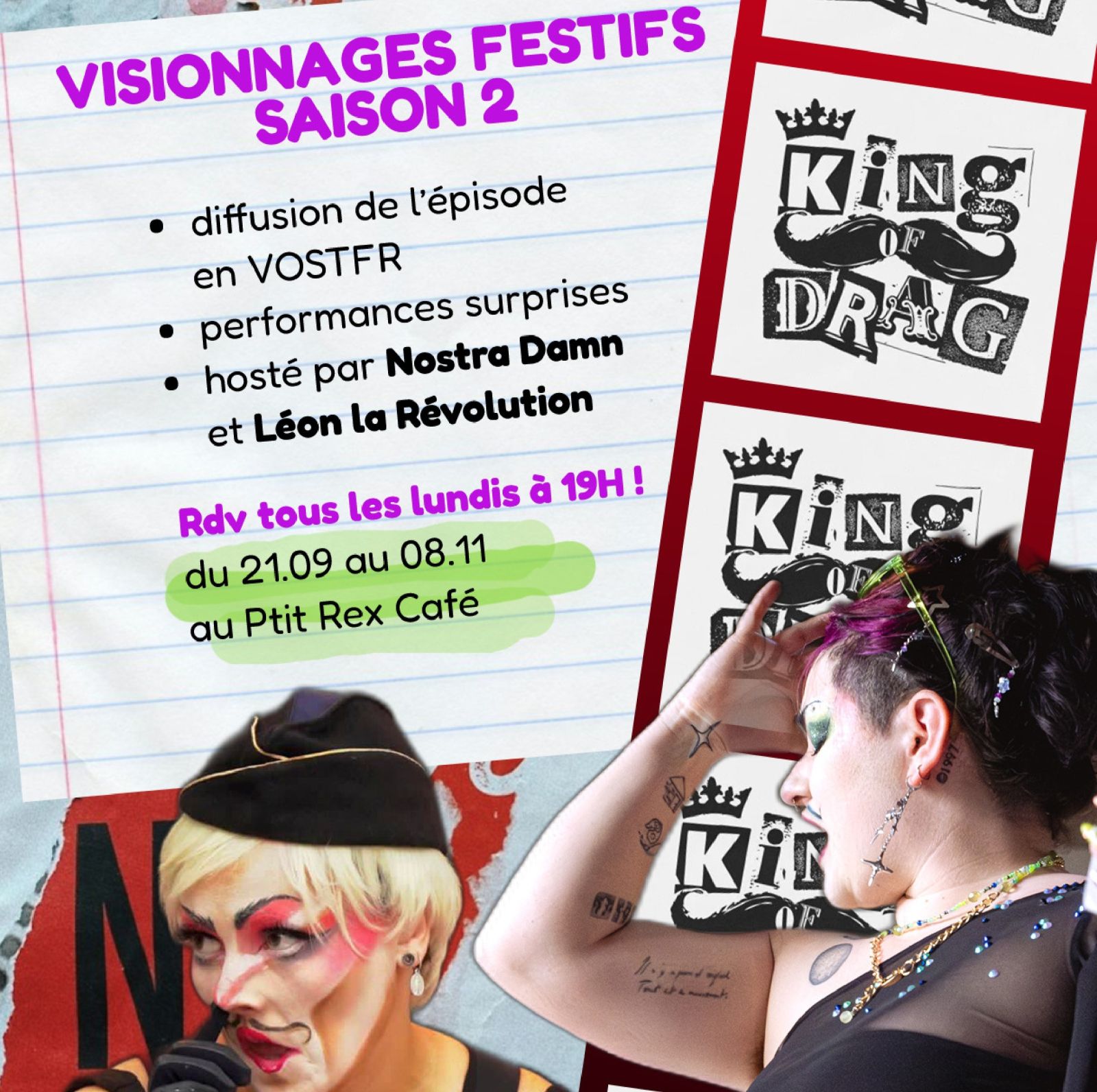 Visionnages festifs de "King of Drag" saison 2 avec Slay!